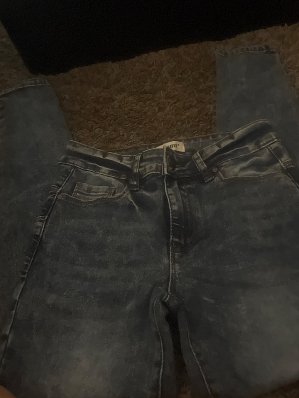 Women's Boot Cut Jeans in Washed Dark Blue
